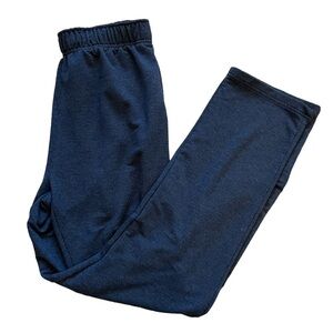 Navy Loose Fit Elastic Drawstring Waist Straight Leg Casual Lounge Sweat Pant M